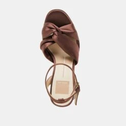 PARLO HEELS MID BROWN SATIN(Parlo Heels Mid Brown Satin) -Dolce Vita DOLCEVITA HEELS PARLO MIDBROWNSATIN 06