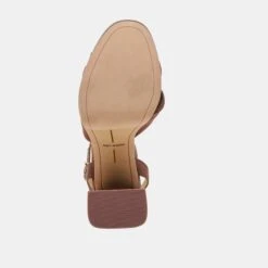 PARLO HEELS MID BROWN SATIN(Parlo Heels Mid Brown Satin) -Dolce Vita DOLCEVITA HEELS PARLO MIDBROWNSATIN 07
