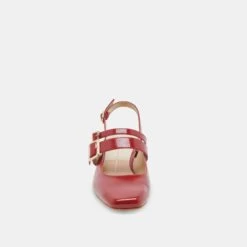 PATZY HEELS CRIMSON CRINKLE PATENT LEATHER(Patzy Heels Crimson Crinkle Patent Leather) -Dolce Vita DOLCEVITA HEELS PATZY CRIMSON CRINKLE PATENT LEATHER 04