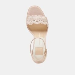 PELTIN HEELS LIGHT PINK WOVEN RAFFIA(Peltin Heels Light Pink Woven Raffia) -Dolce Vita DOLCEVITA HEELS PELTIN LIGHTPINKWOVENRAFFIA 06
