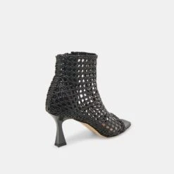 QUIN HEELS BLACK WOVEN LEATHER(Quin Heels Black Woven Leather) -Dolce Vita DOLCEVITA HEELS QUIN BLACKWOVENLEATHER 03