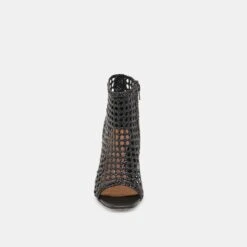 QUIN HEELS BLACK WOVEN LEATHER(Quin Heels Black Woven Leather) -Dolce Vita DOLCEVITA HEELS QUIN BLACKWOVENLEATHER 04