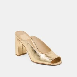 SABELA HEELS GOLD DISTRESSED LEATHER(Sabela Heels Gold Distressed Leather) -Dolce Vita DOLCEVITA HEELS SABELA GOLDDISTRESSEDLEATHER 01