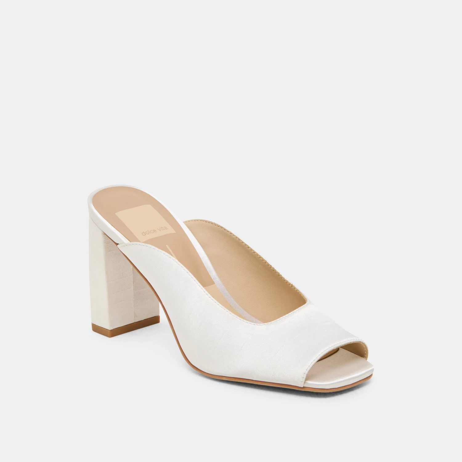 SABELA HEELS OFF WHITE SATIN(Sabela Heels Off White Satin) 3 SABELA HEELS OFF WHITE SATIN(Sabela Heels Off White Satin) - Image 3