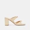 SHANE HEELS LIGHT YELLOW CRINKLE PATENT(Shane Heels Light Yellow Crinkle Patent)