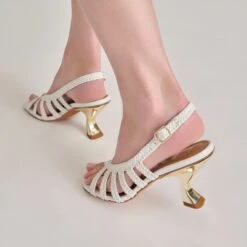 SICILY HEELS WHITE WOVEN LEATHER(Sicily Heels White Woven Leather) 18 SICILY HEELS WHITE WOVEN LEATHER(Sicily Heels White Woven Leather) -Dolce Vita DOLCEVITA HEELS SICILY WHITELEATHER ONFOOT03