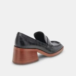 TALIE LOAFERS NOIR EMBOSSED LEATHER - Re:vita(Talie Loafers Noir Embossed Leather Resale) -Dolce Vita DOLCEVITA HEELS TALIE NOIREMBOSSEDLEATHER 03 220e3322 6ea5 4729 8be5 99eee0d09fcf