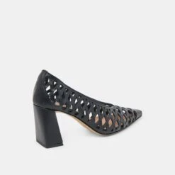 TANYA HEELS BLACK WOVEN LEATHER(Tanya Heels Black Woven Leather) -Dolce Vita DOLCEVITA HEELS TANYA BLACKWOVENLEATHER 03