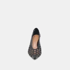 TANYA HEELS BLACK WOVEN LEATHER(Tanya Heels Black Woven Leather) -Dolce Vita DOLCEVITA HEELS TANYA BLACKWOVENLEATHER 04