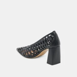 TANYA HEELS BLACK WOVEN LEATHER(Tanya Heels Black Woven Leather) -Dolce Vita DOLCEVITA HEELS TANYA BLACKWOVENLEATHER 09