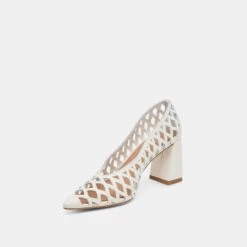 TANYA HEELS BONE WOVEN LEATHER(Tanya Heels Bone Woven Leather) -Dolce Vita DOLCEVITA HEELS TANYA BONEWOVENLEATHER 08