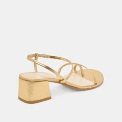 TRINI HEELS GOLD LEATHER(Trini Heels Gold Leather) -Dolce Vita DOLCEVITA HEELS TRINI GOLDLEATHER 03