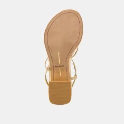 TRINI HEELS GOLD LEATHER(Trini Heels Gold Leather) -Dolce Vita DOLCEVITA HEELS TRINI GOLDLEATHER 07