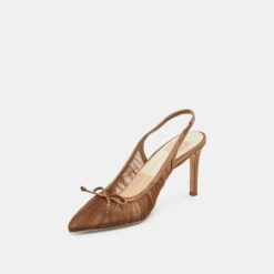 YELA HEELS MID BROWN TULLE(Yela Heels Mid Brown Tulle) 12 YELA HEELS MID BROWN TULLE(Yela Heels Mid Brown Tulle) -Dolce Vita DOLCEVITA HEELS YELA MIDBROWNTULLE 08