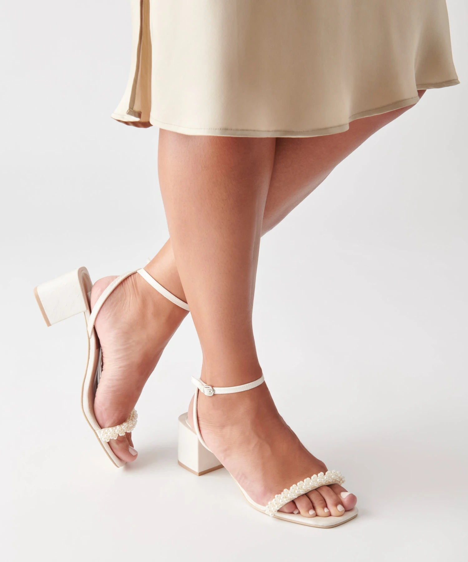 ZALIMA HEELS VANILLA PEARLS(Zalima Heels In Vanilla Pearls) 12 ZALIMA HEELS VANILLA PEARLS(Zalima Heels In Vanilla Pearls) - Image 12