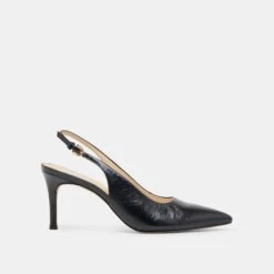 ELASI HEELS BLACK LEATHER(Elasi Heels Black Leather)
