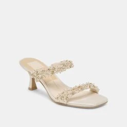 GENORA RHINESTONE HEELS IVORY RHINESTONE(Genora Heels Rhinestone Ivory Rhinestone) -Dolce Vita DOLCEVITA HEEL GENORARHINESTONE IVORYRHINESTONE 01