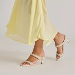 GENORA RHINESTONE HEELS IVORY RHINESTONE(Genora Heels Rhinestone Ivory Rhinestone) -Dolce Vita DOLCEVITA HEEL GENORARHINESTONE IVORYRHINESTONE ONFOOT 02