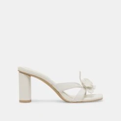 NIKIL HEELS WHITE LEATHER(Nikil Heels White Leather)