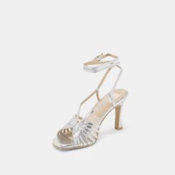 NIVANA HEELS SILVER DISTRESSED LEATHER(Nivana Heels Silver Distressed Leather) -Dolce Vita DOLCEVITA HEEL NIVANA SILVERDISTRESSEDLEATHER 08