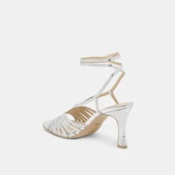 NIVANA HEELS SILVER DISTRESSED LEATHER(Nivana Heels Silver Distressed Leather) -Dolce Vita DOLCEVITA HEEL NIVANA SILVERDISTRESSEDLEATHER 09