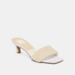 REXA PEARL HEELS OFF WHITE SATIN(Rexa Pearl Heels Off White Satin) -Dolce Vita DOLCEVITA HEEL REXAPEARL OFFWHITESATIN 01