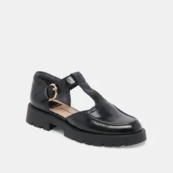 EMILIO FLATS MIDNIGHT CRINKLE PATENT LEATHER(Emilio Flats Midnight Crinkle Patent Leather) -Dolce Vita DOLCEVITA LOAFER EMILIO MIDNIGHT CRINKLE PATENT LEATHER 10