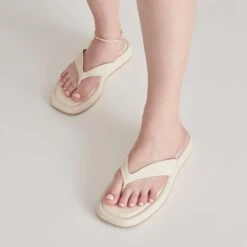 ADIN SANDALS IVORY LEATHER(Adin Sandals Ivory Leather) 15 ADIN SANDALS IVORY LEATHER(Adin Sandals Ivory Leather) -Dolce Vita DOLCEVITA SANDALS ADIN IVORYLEATHER ONFOOT 3