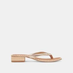 BARTY SANDALS GOLD METALLIC LEATHER(Barty Sandals Gold Metallic Leather)
