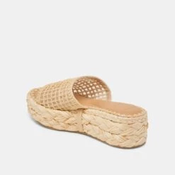 CHAVI MESH SANDALS NATURAL WOVEN RAFFIA(Chavi Mesh Sandals Natural Woven Raffia) -Dolce Vita DOLCEVITA SANDALS CHAVIMESH NATURALWOVENRAFFIA 09