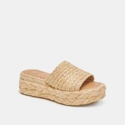 CHAVI SANDALS LT NATURAL RAFFIA(Chavi Sandals Lt Natural Raffia) -Dolce Vita DOLCEVITA SANDALS CHAVI LTNATURALRAFFIA 01