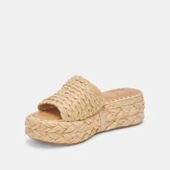 CHAVI SANDALS LT NATURAL RAFFIA(Chavi Sandals Lt Natural Raffia) -Dolce Vita DOLCEVITA SANDALS CHAVI LTNATURALRAFFIA 09