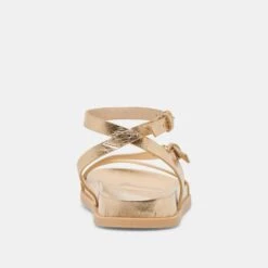 DARLIS SANDALS GOLD DISTRESSED LEATHER(Darlis Sandals Gold Distressed Leather) -Dolce Vita DOLCEVITA SANDALS DARLIS GOLDDISTRESSEDLEATHER 05