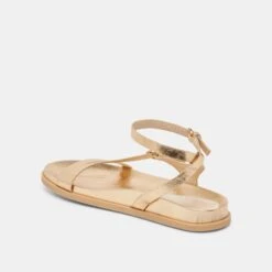 DARLIS SANDALS GOLD DISTRESSED LEATHER(Darlis Sandals Gold Distressed Leather) -Dolce Vita DOLCEVITA SANDALS DARLIS GOLDDISTRESSEDLEATHER 09