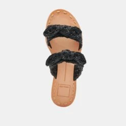 DINAH WIDE SANDALS ONYX RAFFIA(Dinah Wide Sandals Onyx Raffia) -Dolce Vita DOLCEVITA SANDALS DINAH ONYXRAFFIA 06 99c97263 fad0 45c8 9034 2295202057d0