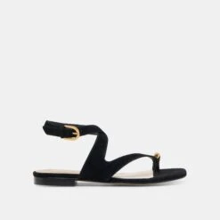 EARLA SANDALS ONYX SUEDE(Earla Sandals Onyx Suede)