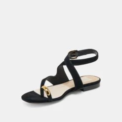 EARLA SANDALS ONYX SUEDE(Earla Sandals Onyx Suede) -Dolce Vita DOLCEVITA SANDALS EARLA ONYXSUEDE 08