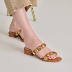 FARROW SANDALS SADDLE LEATHER(Farrow Sandals Saddle Leather) -Dolce Vita DOLCEVITA SANDALS FARROW SADDLELEATHER ONFOOT 02