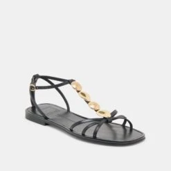 FAUN SANDALS BLACK LEATHER(Faun Sandals Black Leather) -Dolce Vita DOLCEVITA SANDALS FAUN BLACKLEATHER 01
