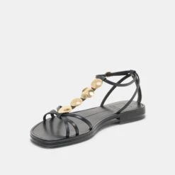FAUN SANDALS BLACK LEATHER(Faun Sandals Black Leather) -Dolce Vita DOLCEVITA SANDALS FAUN BLACKLEATHER 08