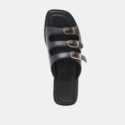 FIN SANDALS BLACK LEATHER(Fin Sandals Black Leather) -Dolce Vita DOLCEVITA SANDALS FIN BLACKLEATHER 06