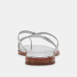 INDIGO SANDALS SILVER DISTRESSED LEATHER(Indigo Sandals Silver Distressed Leather) -Dolce Vita DOLCEVITA SANDALS INDIGO SILVERMETALLICLEATHER 05