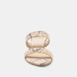 KAMILE SANDALS NATURAL SNAKE EMBOSSED LEATHER(Kamile Sandals Natural Snake Embossed Leather) -Dolce Vita DOLCEVITA SANDALS KAMILE NATURAL SNAKE EMBOSSED LEATHER 04