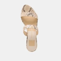 KAMILE SANDALS NATURAL SNAKE EMBOSSED LEATHER(Kamile Sandals Natural Snake Embossed Leather) -Dolce Vita DOLCEVITA SANDALS KAMILE NATURAL SNAKE EMBOSSED LEATHER 06
