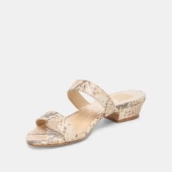 KAMILE SANDALS NATURAL SNAKE EMBOSSED LEATHER(Kamile Sandals Natural Snake Embossed Leather) -Dolce Vita DOLCEVITA SANDALS KAMILE NATURAL SNAKE EMBOSSED LEATHER 09