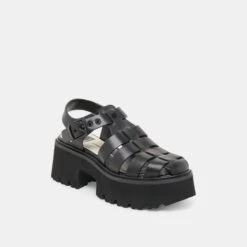 LASLY TONAL SANDALS BLACK LEATHER(Lasly Tonal Sandals Black Leather) 12 LASLY TONAL SANDALS BLACK LEATHER(Lasly Tonal Sandals Black Leather) -Dolce Vita DOLCEVITA SANDALS LASLYTONAL BLACKLEATHER 01