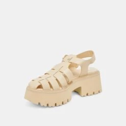 LASLY TONAL SANDALS LIGHT YELLOW LEATHER(Lasly Tonal Sandals Light Yellow Leather) -Dolce Vita DOLCEVITA SANDALS LASLYTONAL LIGHTYELLOWLEATHER 08