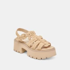 LATICE SANDALS LT NATURAL KNIT(Latice Sandals Lt Natural Knit) -Dolce Vita DOLCEVITA SANDALS LATICE LTNATURALKNIT 01