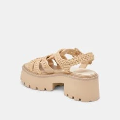 LATICE SANDALS LT NATURAL KNIT(Latice Sandals Lt Natural Knit) -Dolce Vita DOLCEVITA SANDALS LATICE LTNATURALKNIT 09