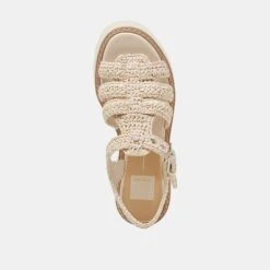 LATICE SANDALS OATMEAL KNIT(Latice Sandals Oatmeal Knit) -Dolce Vita DOLCEVITA SANDALS LATICE OATMEALKNIT 06
